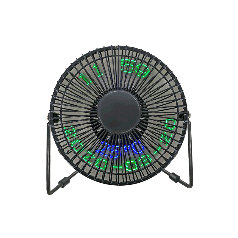 Desk USB LED Message Fan 6 Inch Single Color and Colorful Display (6C)